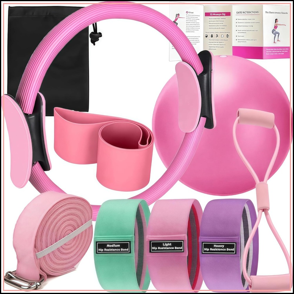 Pilates Toning Ball - Pilates Set for Women: Magic Circle