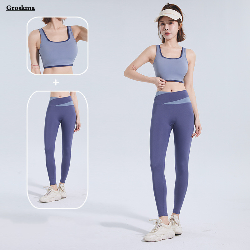 Quick Dry Women Yoga Two Piece - Pilates Yoga Legging avis et prix