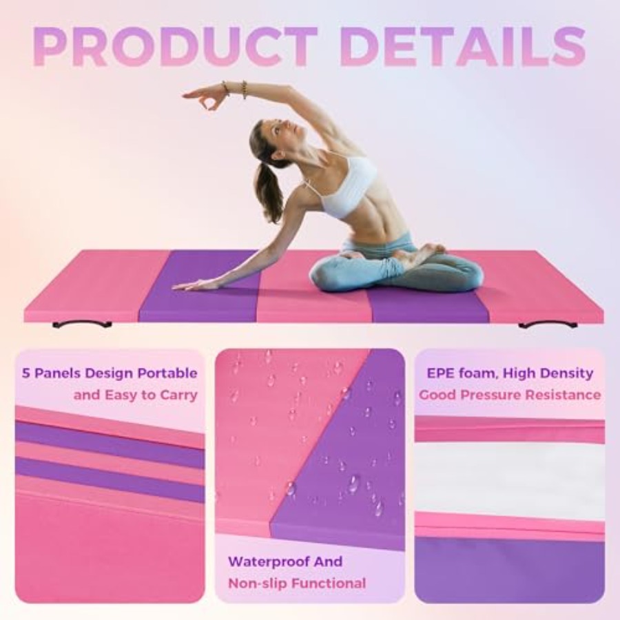 Folding Gymnastics Mat, Exerci - Pilates Yoga And Gym avis et prix