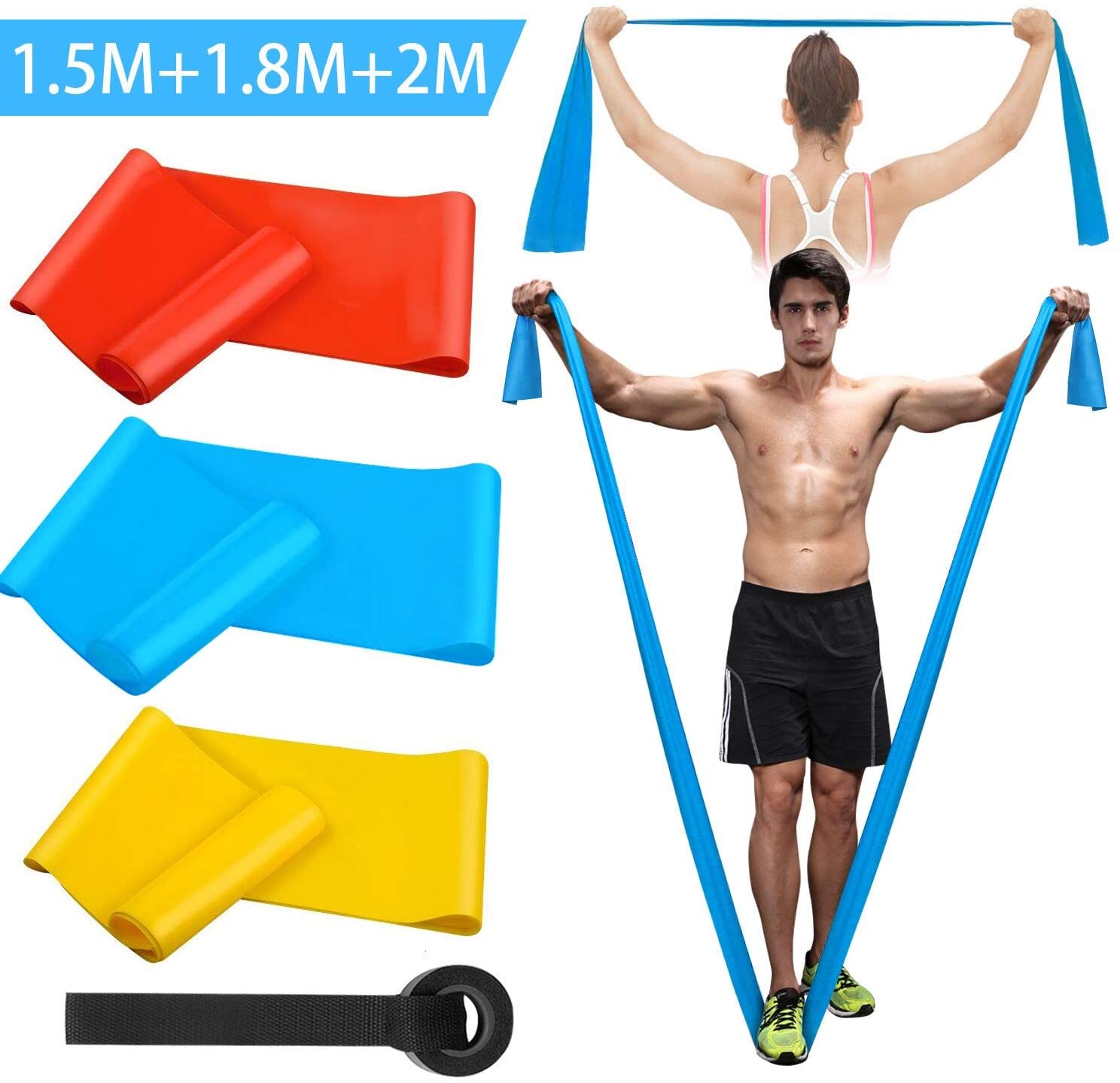 Elastic Fitness Bands 3Pcs Res - Pilates Yoga Board avis et prix
