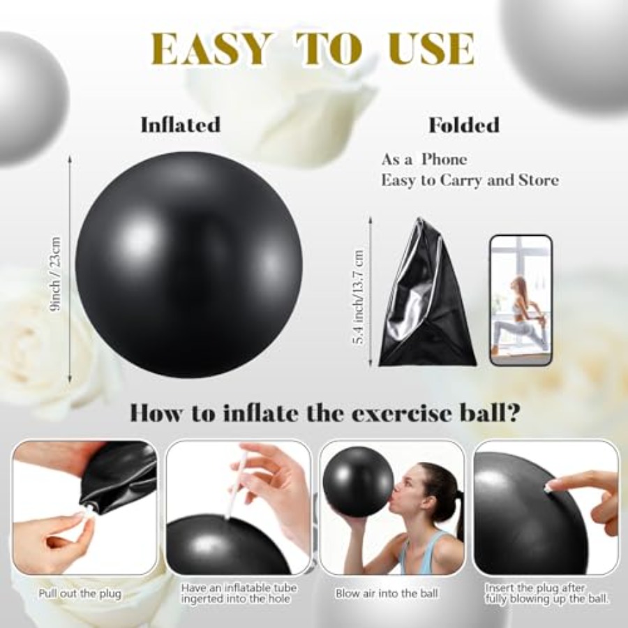 40 Pcs 9 Inch Exercise Pilates - Pilates Yoga Ball Exercises avis et prix