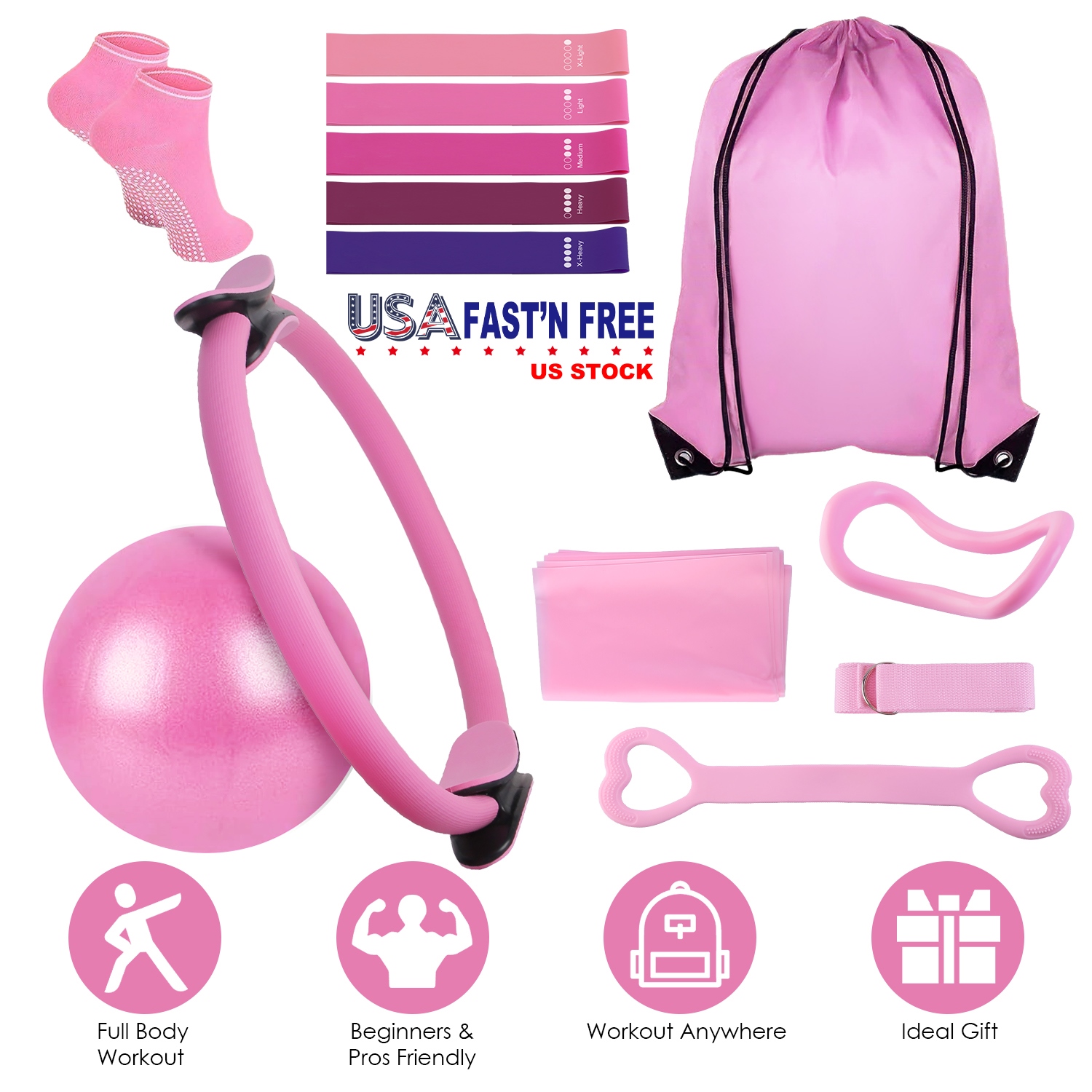 USA STOCK 14Pcs Pilates Ring E - Pilates Toning Ball avis et prix