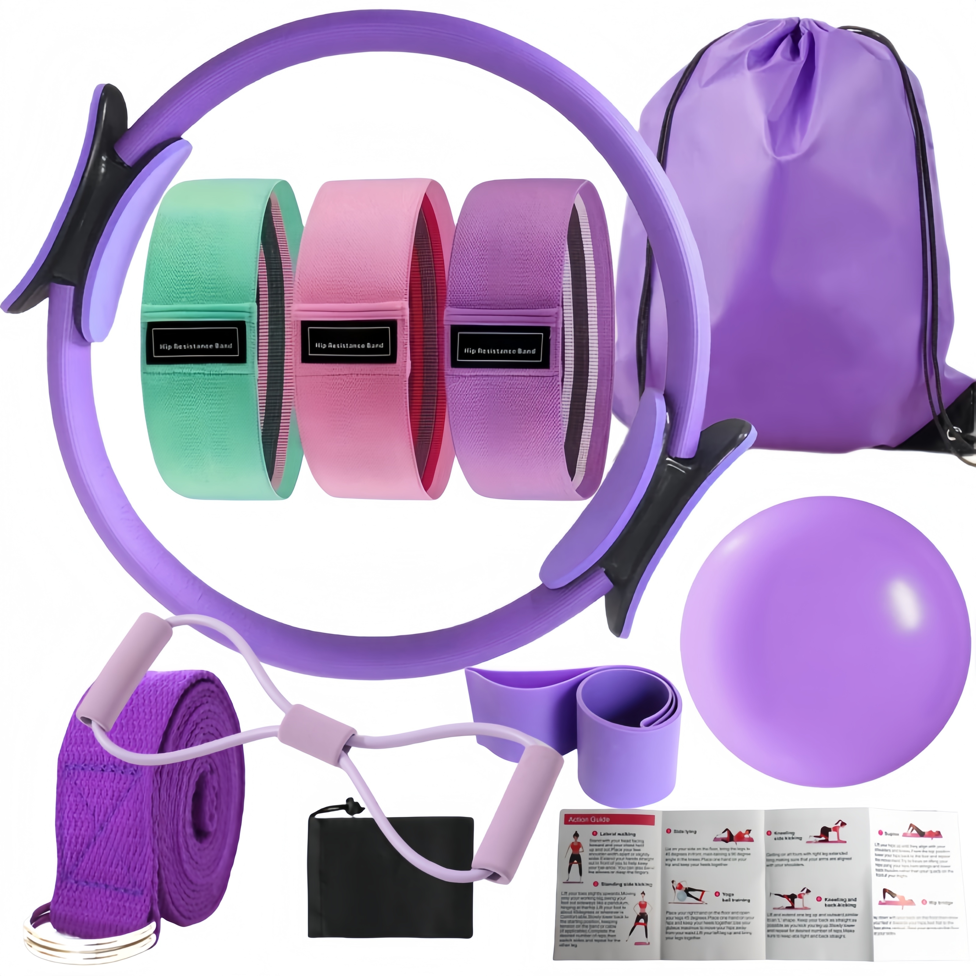 10-Piece Pilates Loops Yoga Ki - Pilates Toning Ball avis et prix