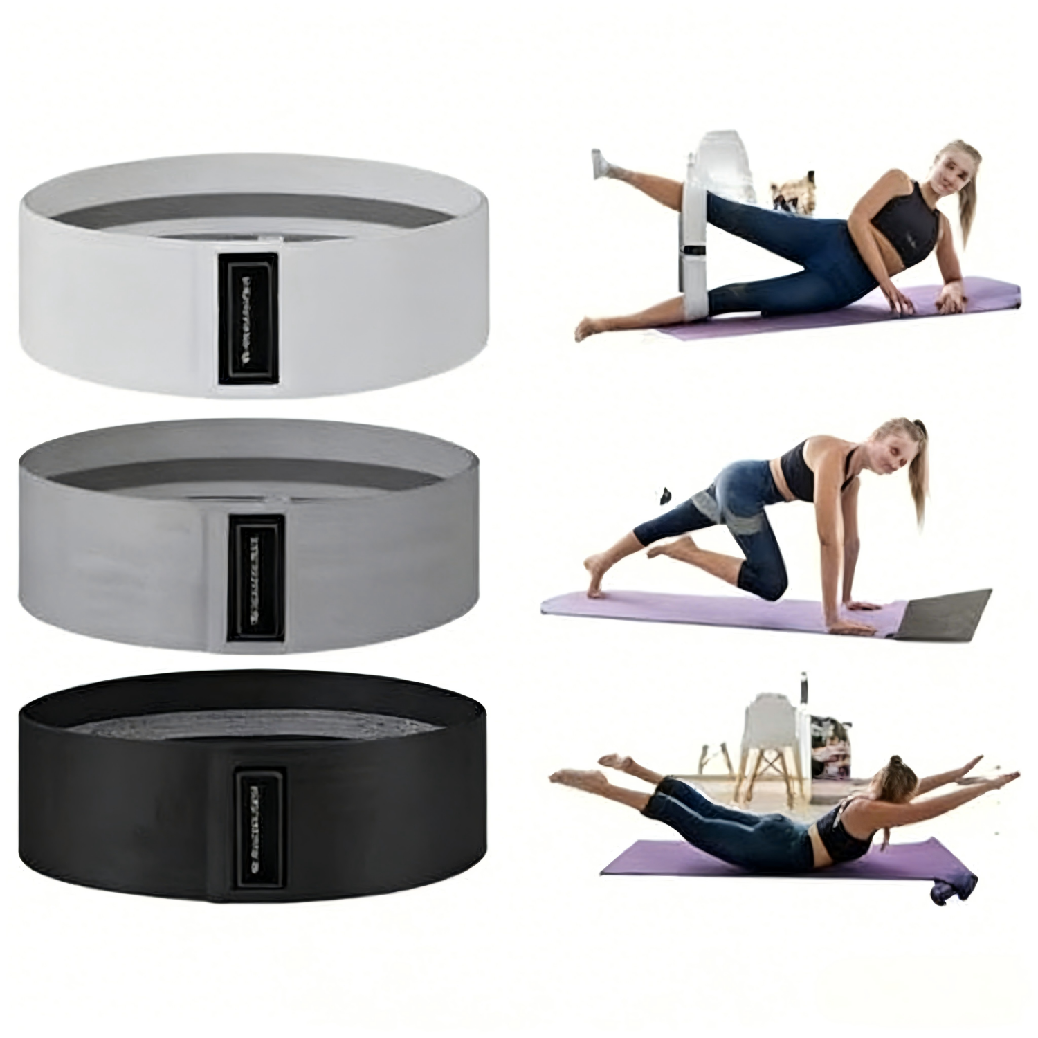 Basic Fabric Resistance Bands, - Pilates Yoga Board avis et prix
