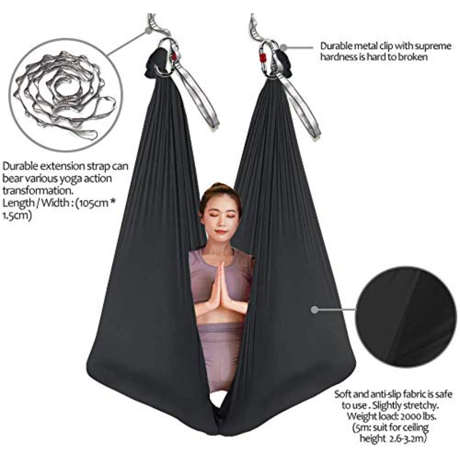 Aerial Yoga Hammock 5M Long Si - Pilates Yoga Aerial avis et prix