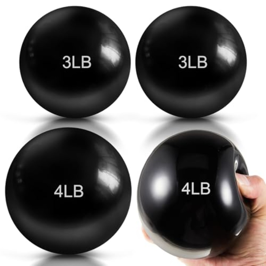 4 Pcs 2lb 3lb 3lb 4lb Weighted - Pilates Toning Ball avis et prix