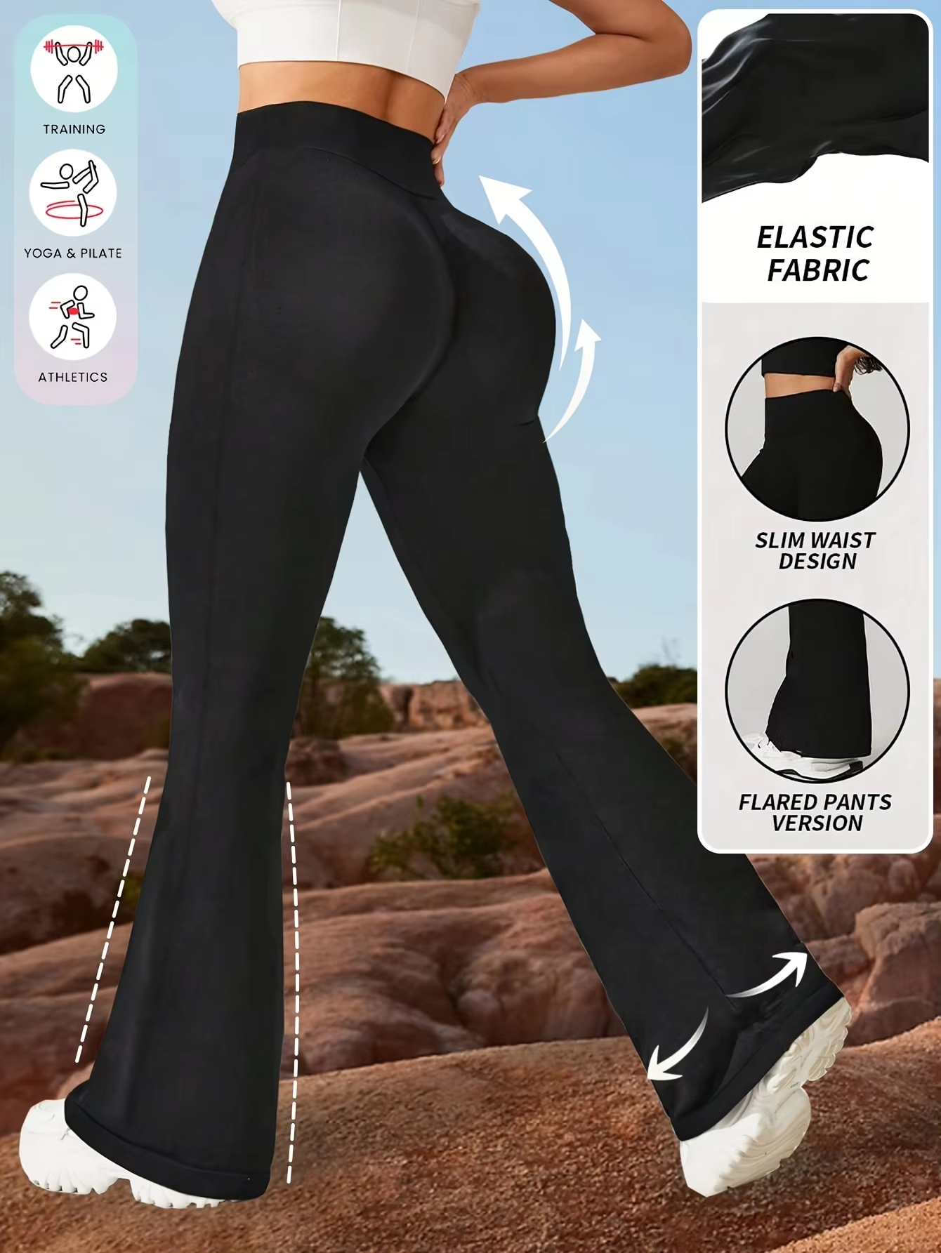 Womens Yoga Pants Flared Leggi - Pilates Yoga Legging avis et prix