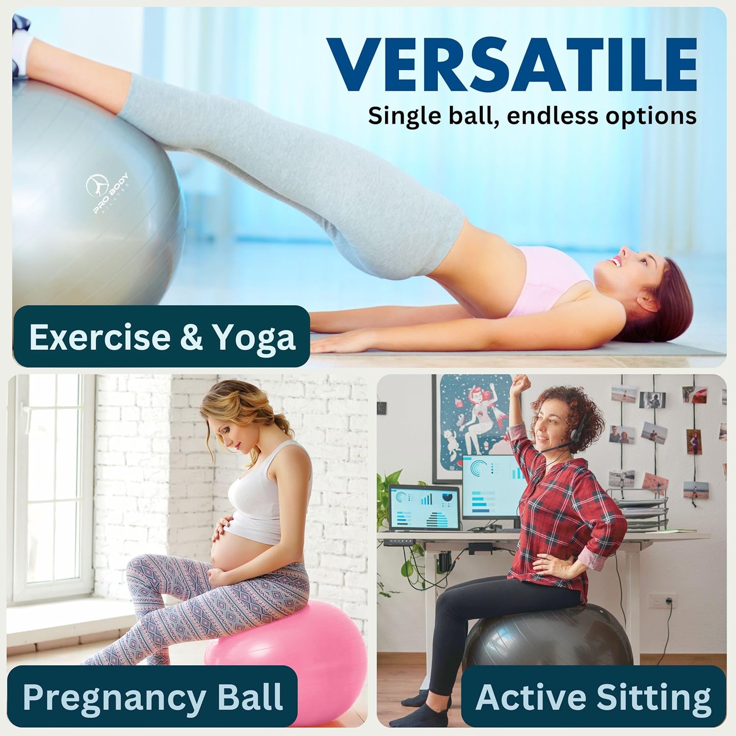 ProBody Pilates Exercise Ball, - Pilates Yoga Ball Exercises avis et prix