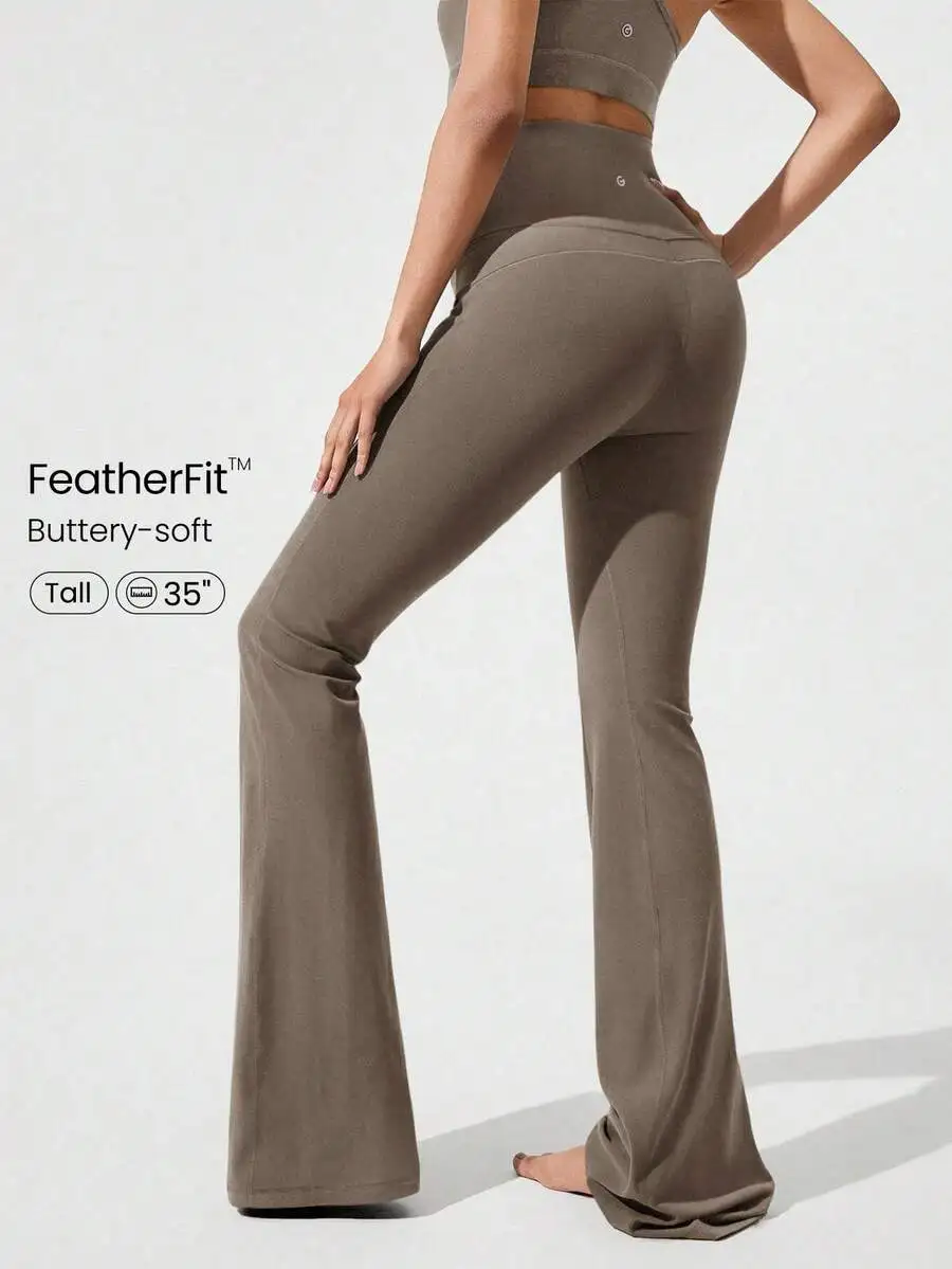Ultra Long Flare Leggings For  - Pilates Yoga Legging avis et prix