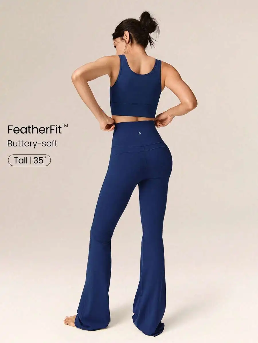 Ultra Long Flare Leggings For  - Pilates Yoga Legging avis et prix